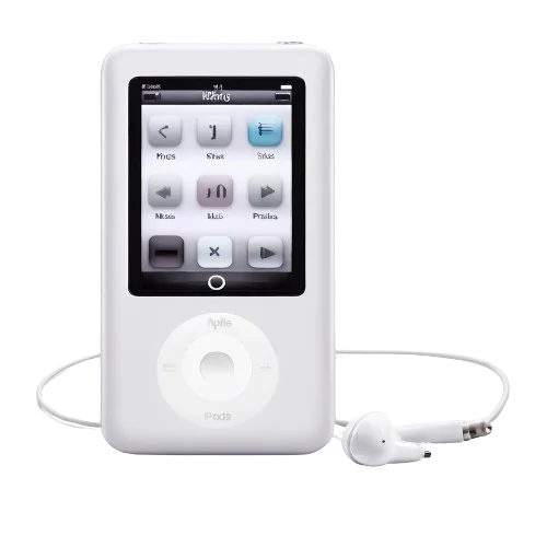 At easy links, you can buy discontinued legacy iPods to remarket at insanely high prices shown by this vanity white audio player.